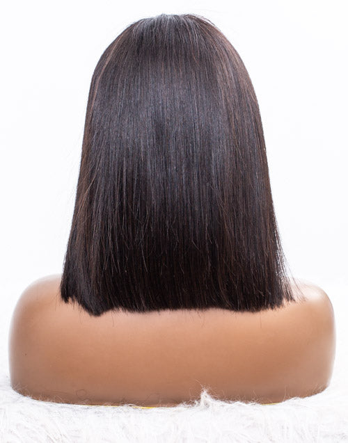 Clearance - 13x4" Lace Front Wig Indian Hair 160% Density - 12" Silky Size Average - MTY-562