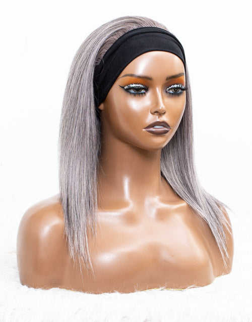 Clearance - Headband Wig Glueless No Lace Indian Hair Wig - 12" Silky Size 1 - MHY-332