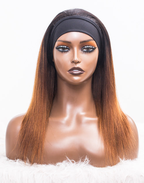 Clearance - Headband Wig Glueless No Lace Indian Hair Wig - 14" Yaki Size 1 - MHY-570