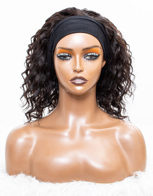 Clearance - Headband Wig Glueless No Lace Indian Hair Wig - 10" Silky Size 2 - MHY-209