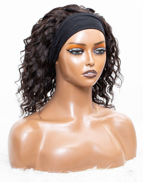 Clearance - Headband Wig Glueless No Lace Indian Hair Wig - 10" Silky Size 2 - MHY-209