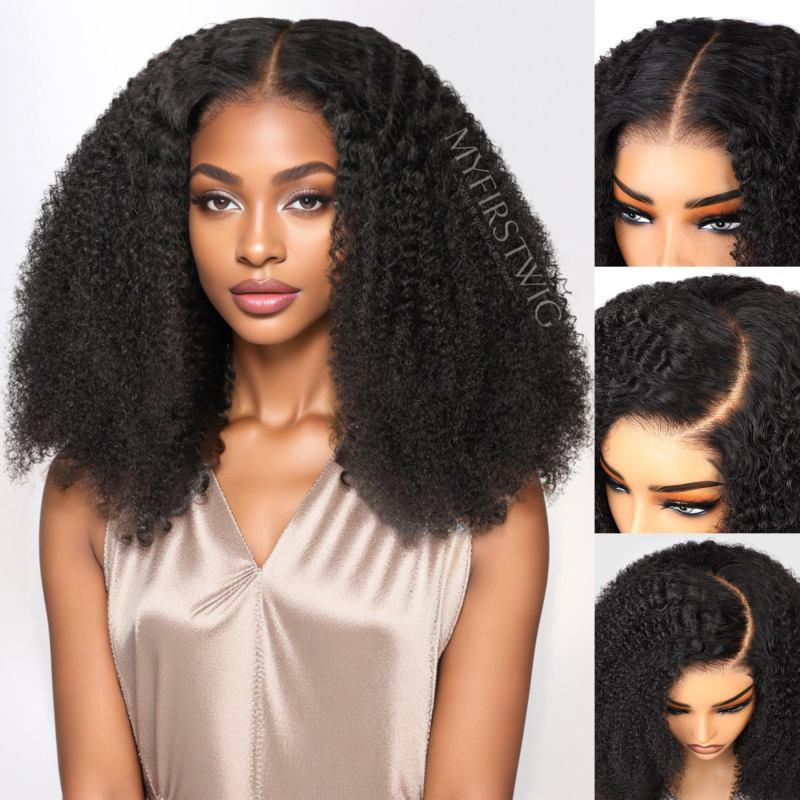Deep Wave Curly Wig Free Parting Wear & Go Glueless Wig  display picture 3