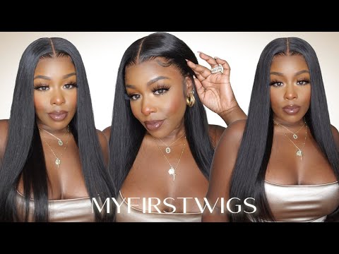 13x6 Long Straight 14-20 Inch Invisible Glueless Lace Front Wig - NCS001