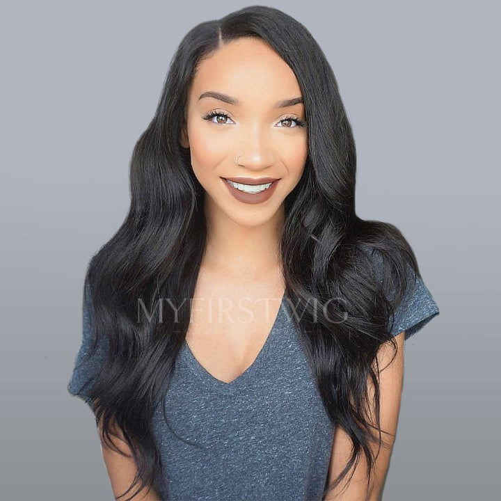 13x6 Long Straight 14-20 Inch Invisible Glueless Lace Front Wig - NCS001
