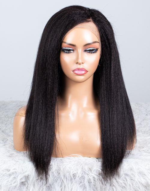 Clearance - 13x4" Lace Front Wig Indian Hair - 16" Kinky Size 1 - MTY-1346