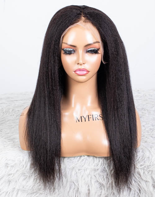 Clearance - 13x6" Lace Front Wig Indian Hair - 16" Kinky Size 2 - MTY-4003