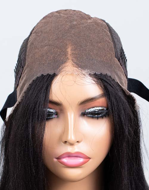 Clearance - 13x6" Lace Front Wig Indian Hair - 12" Yaki Size 2 - MT-3142