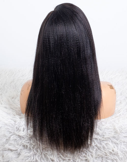 Clearance - 5x5" Closure Wig Indian Hair - 18" Yaki Size Average - MT-3714