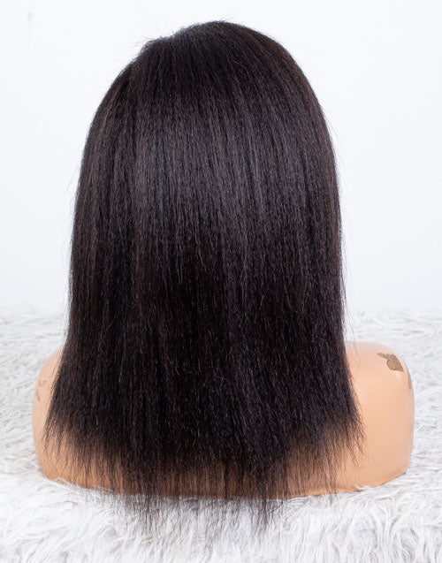 Clearance - 13x4" Lace Front Wig Indian Hair - 12" Kinky Size 1 - MTY-4004