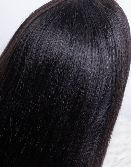 Clearance - 5x5" Closure Wig Indian Hair - 18" Yaki Size Average - MT-3714