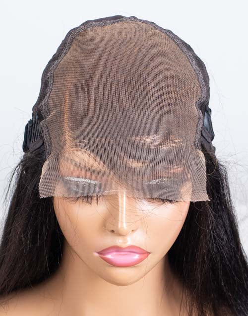 Clearance - 5x5" Closure Wig Indian Hair - 18" Yaki Size Average - MT-3714
