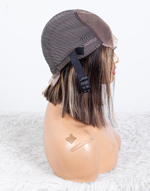 Clearance - 5x5" Closure Wig Indian Hair - 10" Silky Size Average - MTY-4007