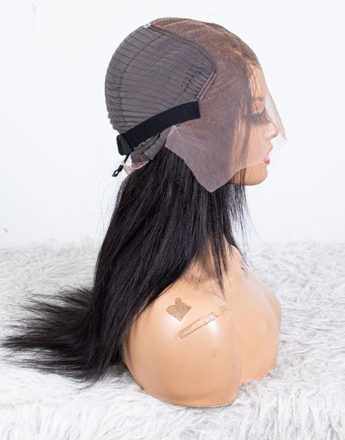 Clearance - 13x6" Lace Front Wig Indian Hair - 16" Yaki Size 2 - MT-3505