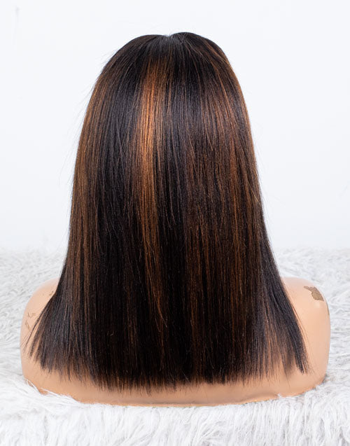 Clearance - 13x6" Lace Front Wig Malaysian Hair - 12" Yaki Size 1 - MTY-4019