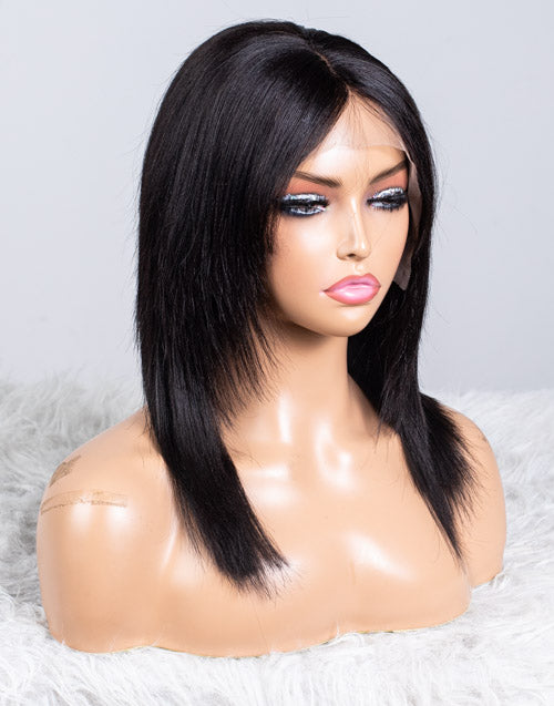 Clearance - Full Lace Wig Indian Hair - 16" Yaki Size 1 - MTY-1099