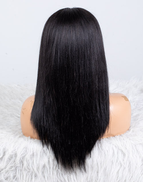 Clearance - 13x6" Lace Front Wig Indian Hair - 14" Yaki Size 2 - MT-3086