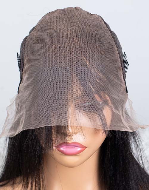 Clearance - 13x6" Lace Front Wig Indian Hair - 14" Yaki Size 2 - MT-3086