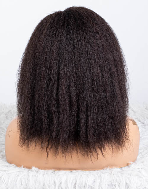 Clearance - 13x4.5" Lace Front Wig Indian Hair - 10" Kinky Size 1 - MTY-4152