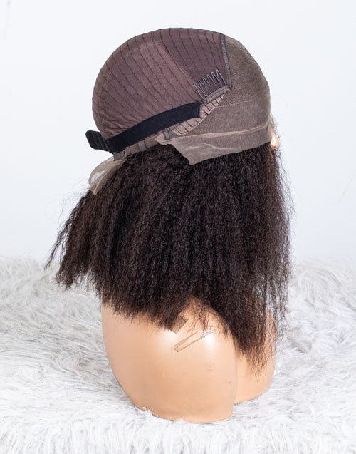 Clearance - 13x4" Lace Front Wig Malaysian Hair 180% Density - 14" Kinky Size 2 - MTY-4153