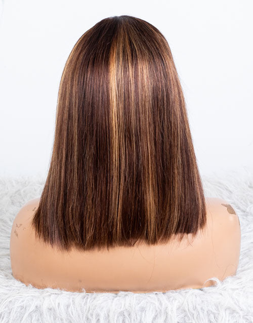 Clearance - 13x6" Lace Front Wig Indian Hair - 12" Silky Size 1 - MTY-4042