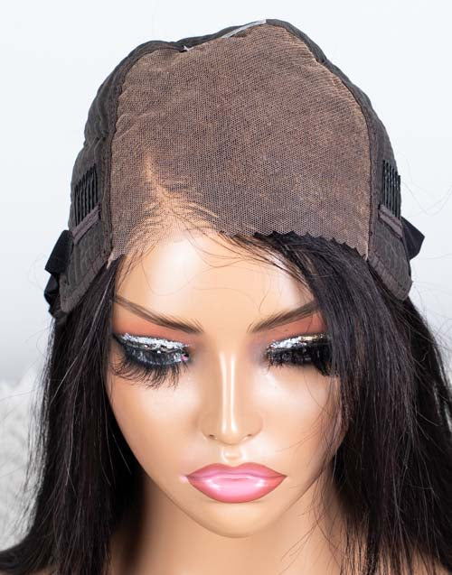 Clearance - 5x5" Closure Wig Indian Hair - 18" Silky Size Average - MT-3519