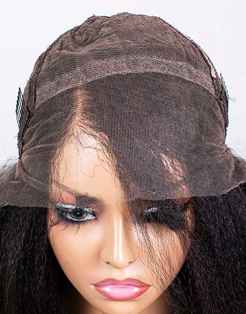Clearance - 13x6" Malaysian Hair - 10" Kinky Straight Size 1 - MT-3618