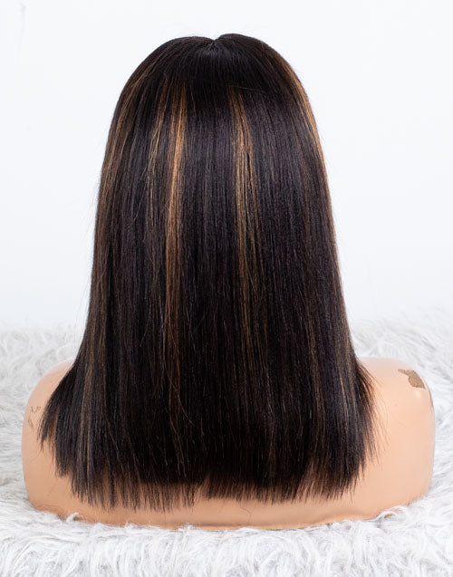 Clearance - 13x4" Lace Front Wig Indian Hair - 14" Yaki Size 1 - MTY-4026