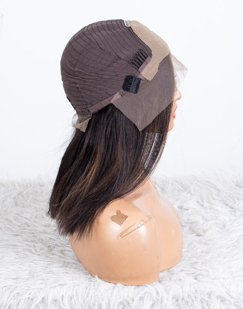 Clearance - 13x4" Lace Front Wig Indian Hair - 14" Yaki Size 1 - MTY-4026