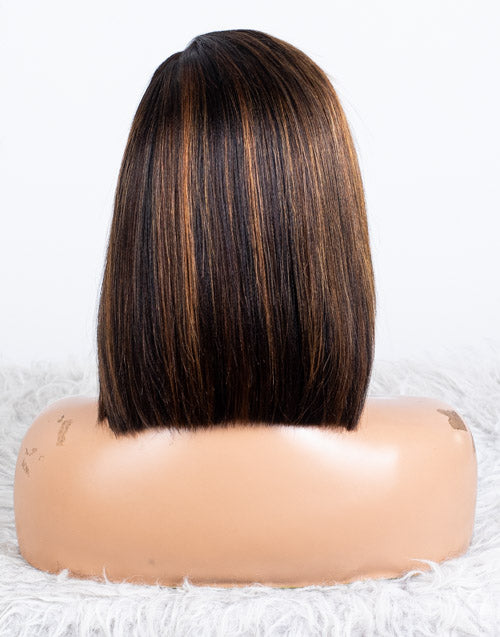 Clearance - 5x5" Closure Wig Indian Hair - 10" Yaki Size Average - MTY-4027