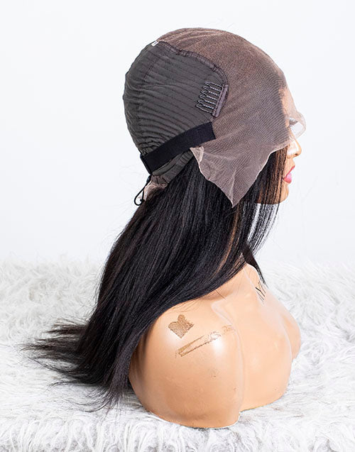 Clearance - 13x6" Indian Hair 160% Density - 14" Yaki Size 2 - MT-3623