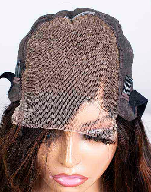 Clearance - 5x5" Closure Wig Indian Hair - 20" Silky Size Average - MT-3633