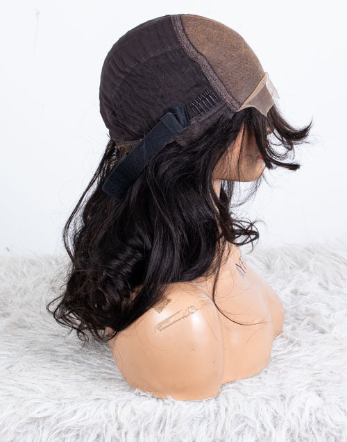 Clearance - 5x5" Closure Wig Indian Hair - 14" Silky Size Average - MTY-4030