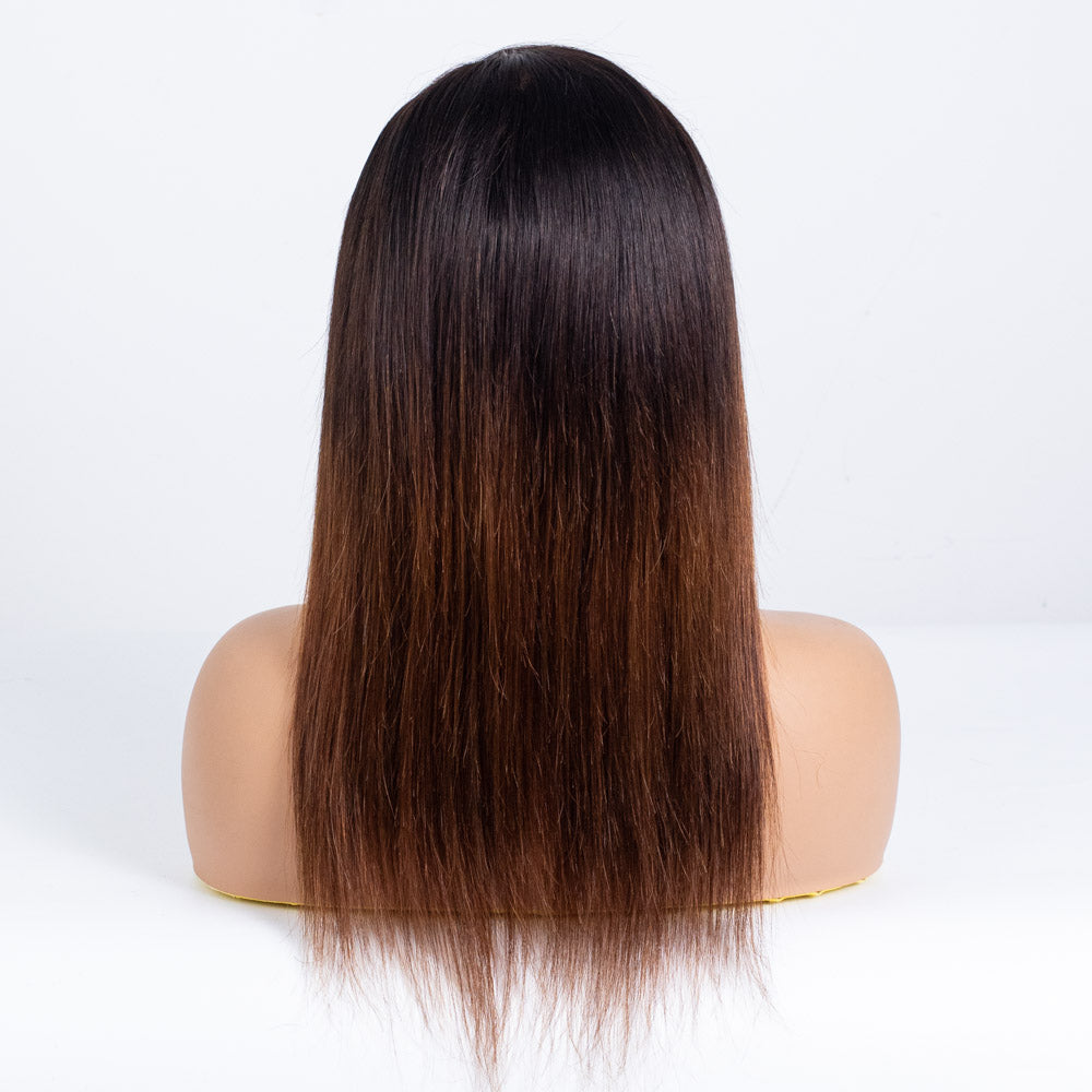 Clearance - 7x5" Closure Wig Indian Hair - 14" Silky Average Size - MTY-5229