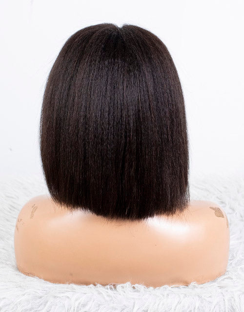 Clearance - 5x5" Lace Front Wig Malaysian Hair - 10" Kinky Size 1  - MTY-3637