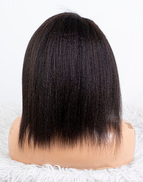 Clearance - 13x4" Lace Front Wig Indian Hair - 12" Kinky Size 2 - MTY-3639