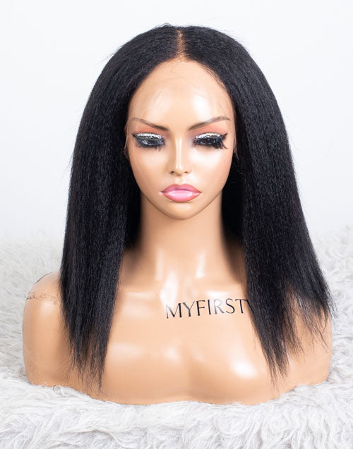 Clearance - 13x6" Malaysian Hair - 12" Kinky Size 1 - MTY-4710