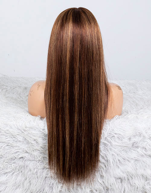 Clearance - 5x5" Closure Wig Indian Hair - 20" Silky Size Average - MT-3261