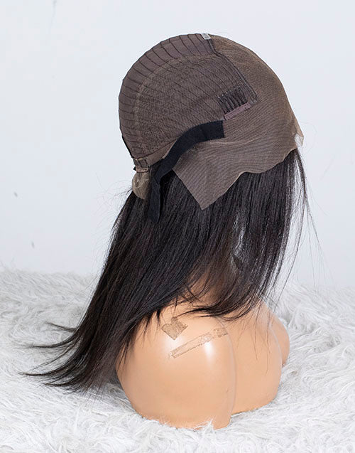 Clearance - 13x6" Lace Front Wig Indian Hair 160% Density - 12" Yaki Size 1 - MTY-2365