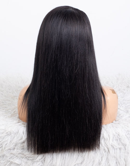 Clearance - 13x6" Indian Hair 160% Density - 16" Yaki Size 1 - MTY-4698