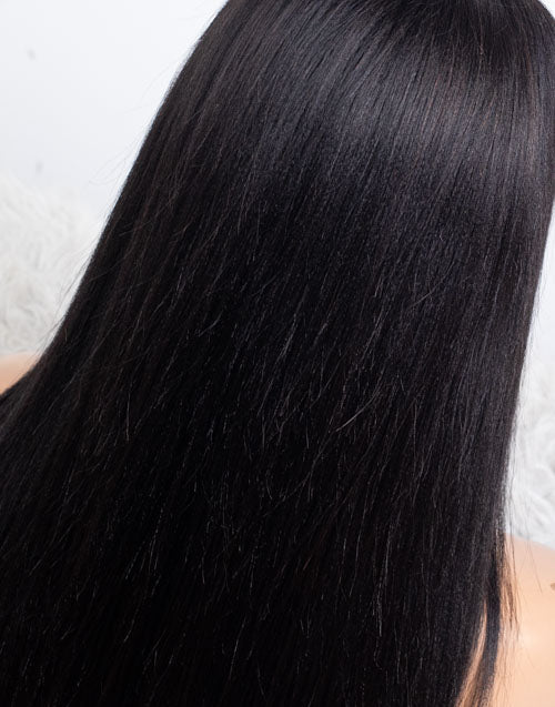 Clearance - 13x6" Indian Hair 160% Density - 16" Yaki Size 1 - MTY-4698