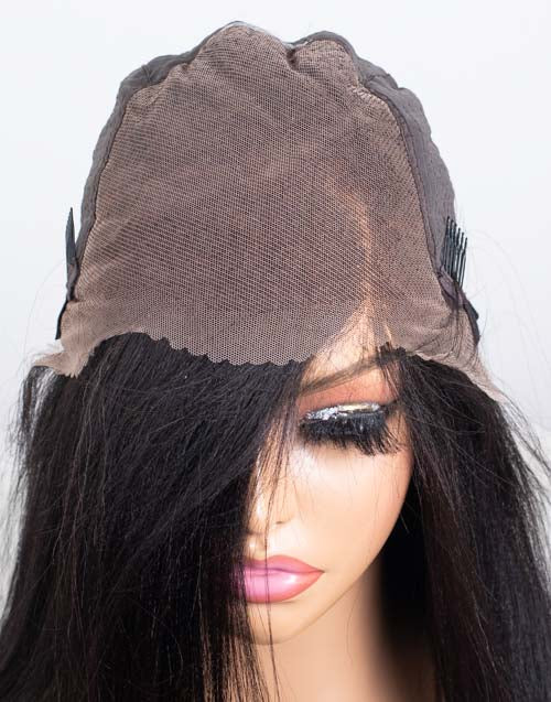 Clearance - 13x6" Indian Hair 160% Density - 16" Yaki Size 1 - MTY-4698