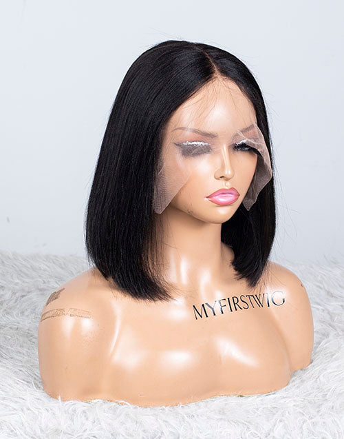 Clearance - 13x6" Lace Front Wig Indian Hair - 12" Yaki Size 1 - MTY-2372