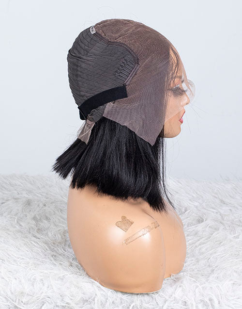 Clearance - 13x6" Lace Front Wig Indian Hair - 12" Yaki Size 1 - MTY-2372