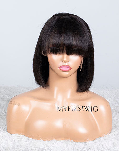 Clearance - 13x4" Lace Front Wig Indian Hair - 10" Yaki Size 2 - MTY-2364