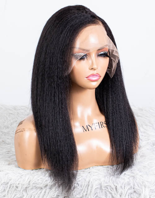 Clearance - 13x6" Lace Front Wig Indian Hair - 14" Kinky Size 2 - MTY-4079