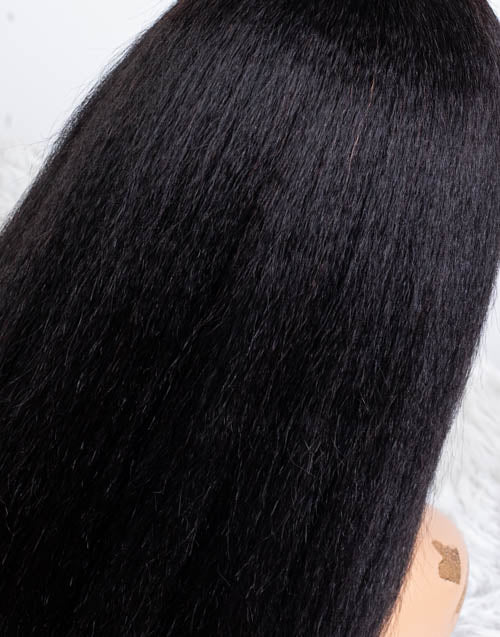 Clearance - 13x6" Lace Front Wig Indian Hair - 14" Kinky Size 2 - MTY-4079