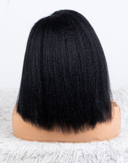 Clearance - 13x6" Lace Front Wig Malaysian Hair - 12" Kinky Size 1 - MTY-4082