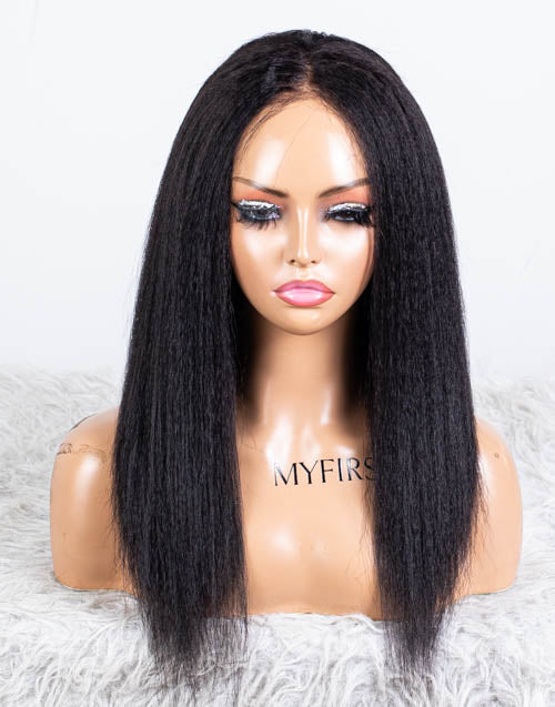 Clearance - 13x6" Lace Front Wig Indian Hair - 14" Kinky Size 1 - MTY-4081