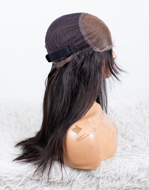 Clearance - 5x5" Closure Wig Indian Hair - 18" Silky Size Average - MTY-4316
