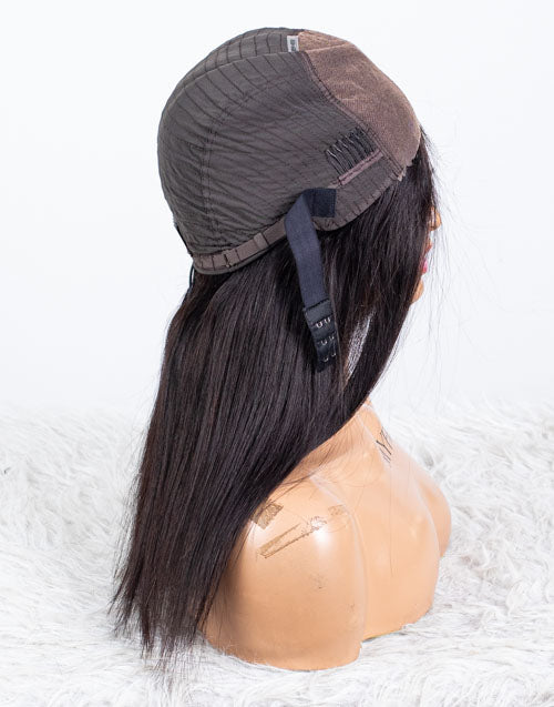 Clearance - 5x5" Closure Wig Indian Hair - 14" Silky Size Average - MTY-4292